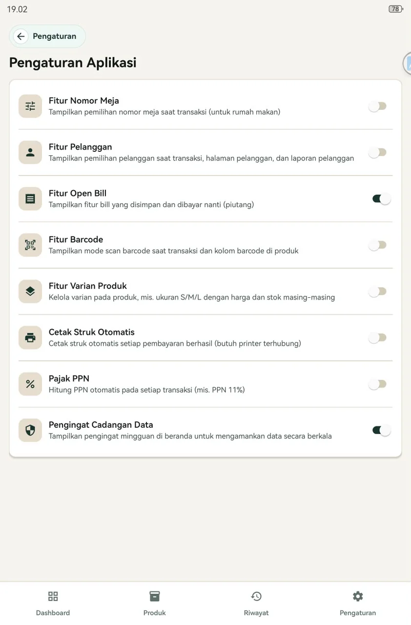 Kustomisasi Fitur Fleksibel